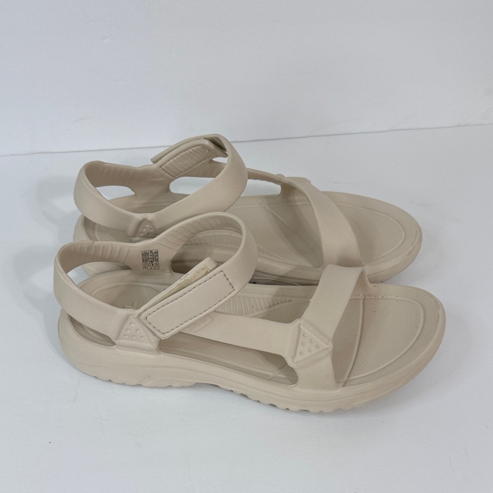 Teva Women's Neutral Cream Slingback Sandals - Picture 2 of 8